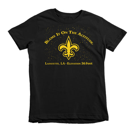 Young Person BIOTA T-Shirt Lafayette, LA Elev. 36' "Blame It On The Altitude"(LOW)